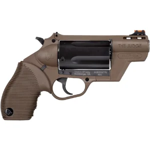 Taurus Judge Public Defender Patriot revolver featuring a compact barrel, dual-caliber (.45 Long Colt and .410), and patriotic finish for home defense and concealed carry.